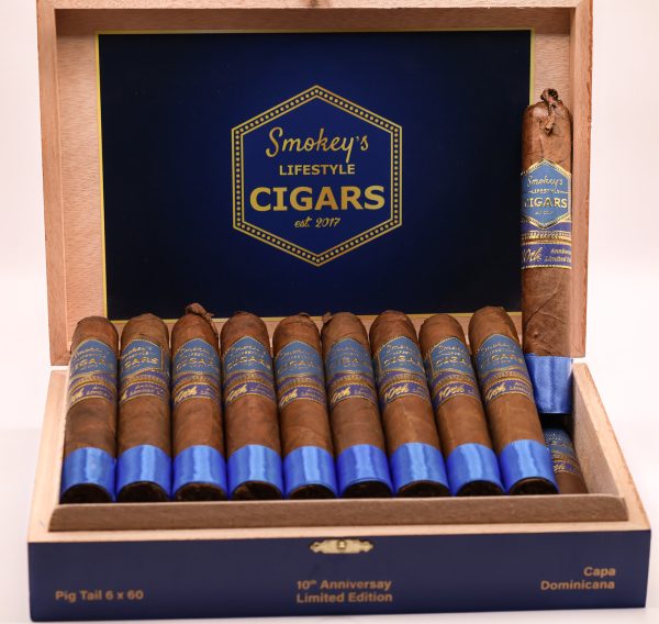 Pig Tail Maduro 6 x 60 10th Anniversary Limited Edition, (Box of 20 Cigars)